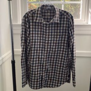 The North Face Mens checkered button down sz M